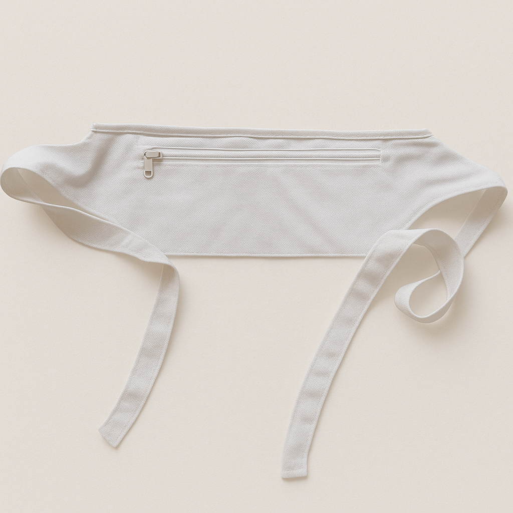 Waist Fabric Belt zipper