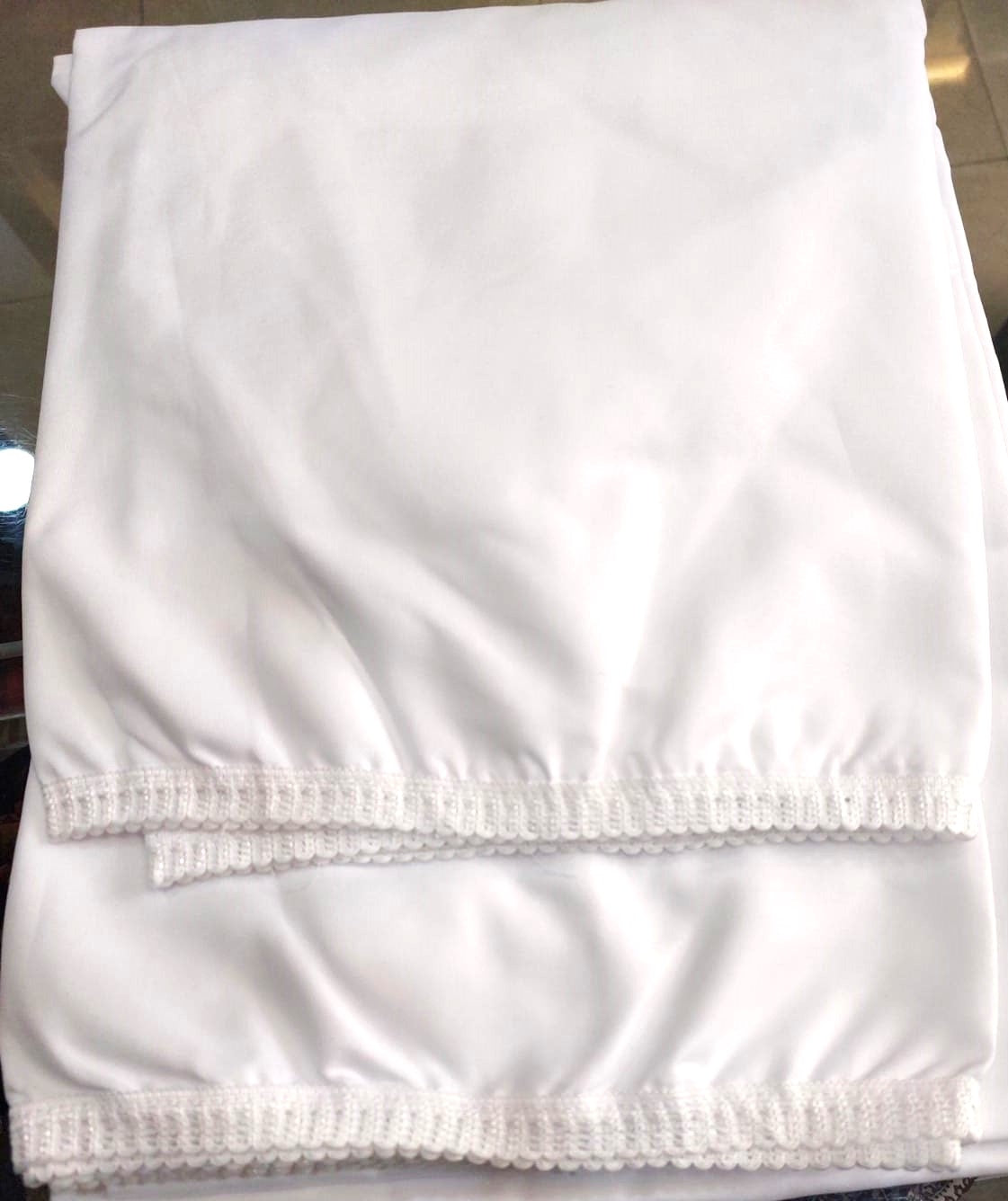 Prayer set white Polycotton