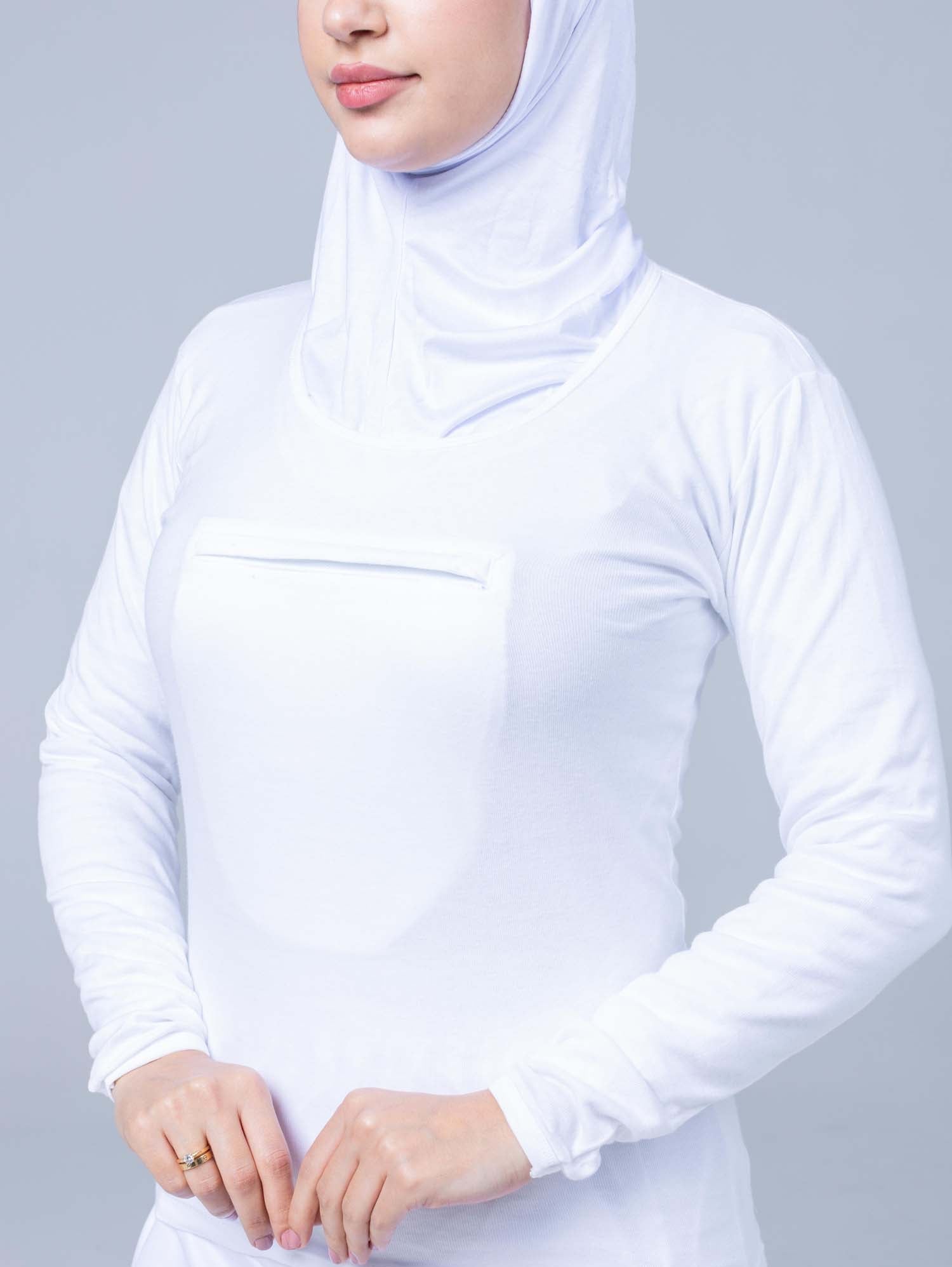 Crew Neck Top with Secret Pocket