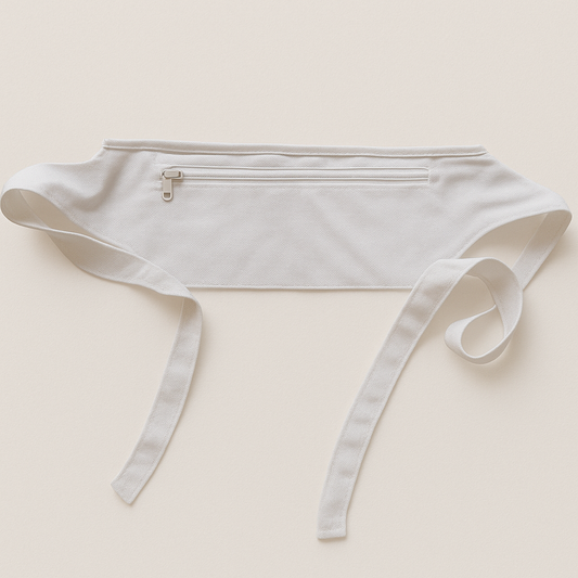 Waist Fabric Belt zipper
