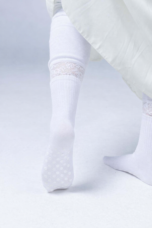Anti-Slip Socks White