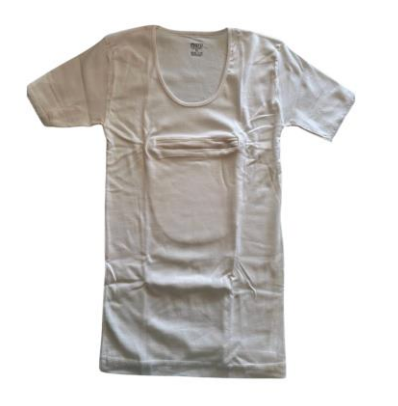 Crew Neck T-Shirt Short Sleeve With Secret Sipper Pocket 100% Cotton